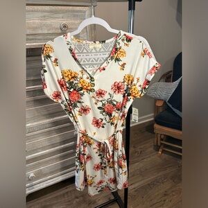 Large women’s floral dress